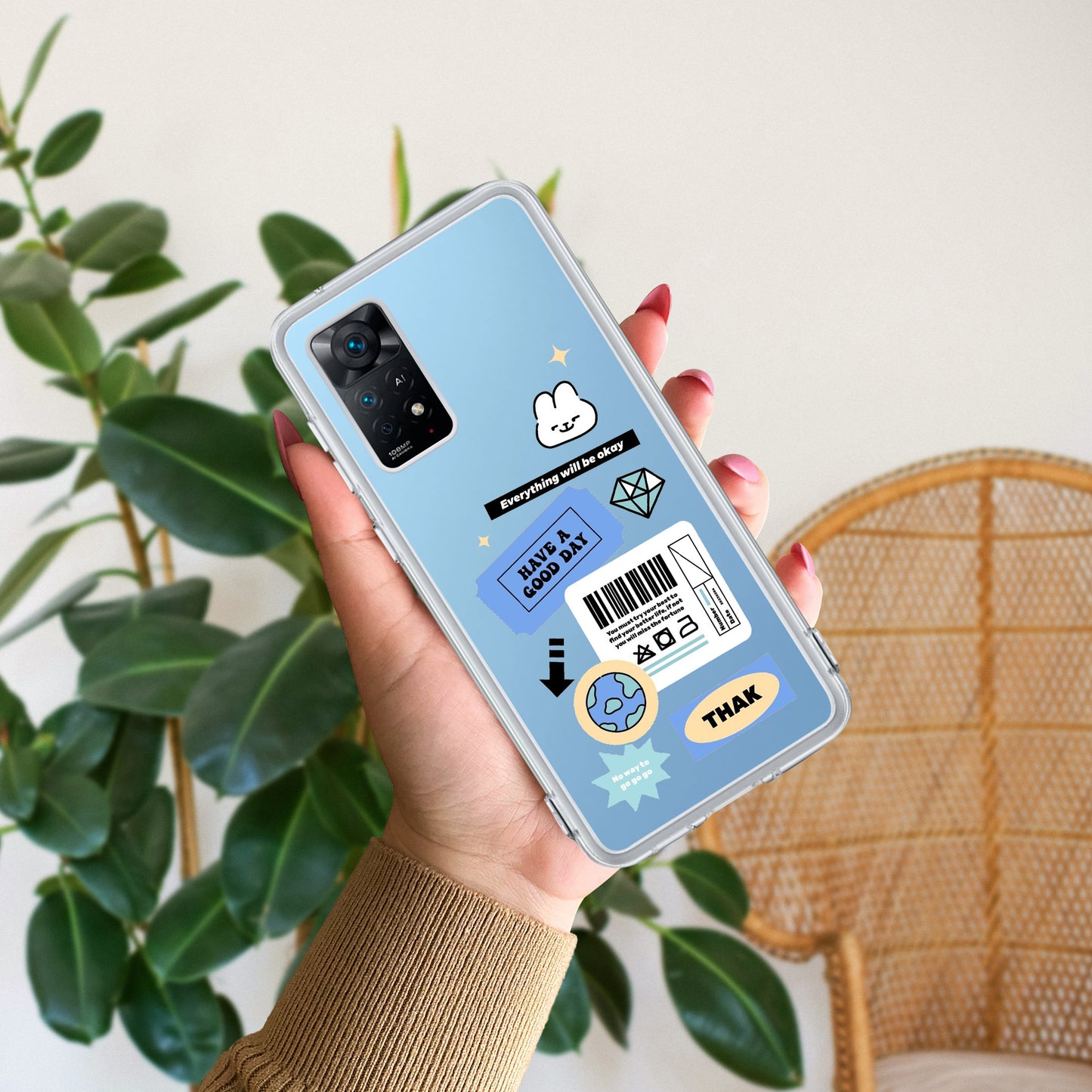 Ticket to Happiness Transparent Silicon Case For Poco