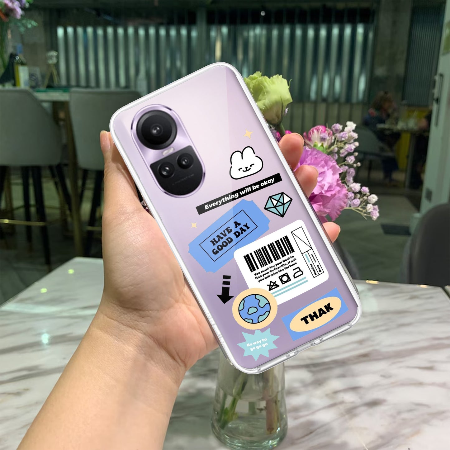 Ticket to Happiness Transparent Silicon Case For Oppo