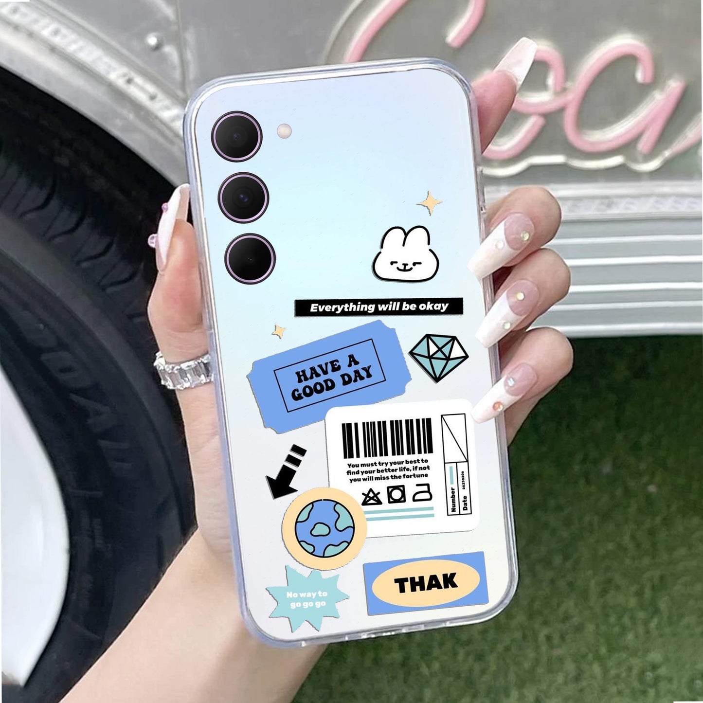 Ticket to Happiness Transparent Silicon Case For Samsung