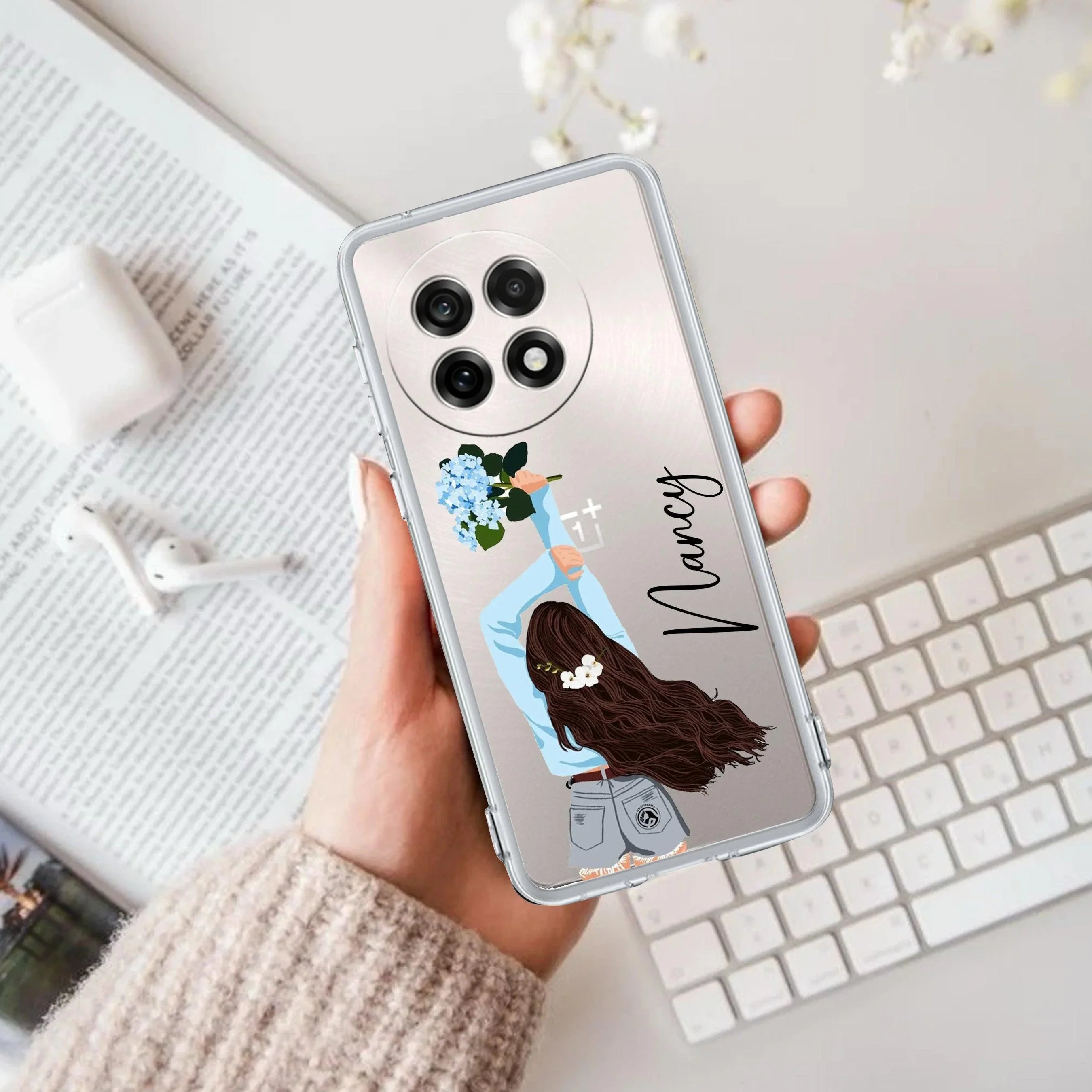 Flower Fusion Customize Transparent Silicon Case For OnePlus - ShopOnCliQ