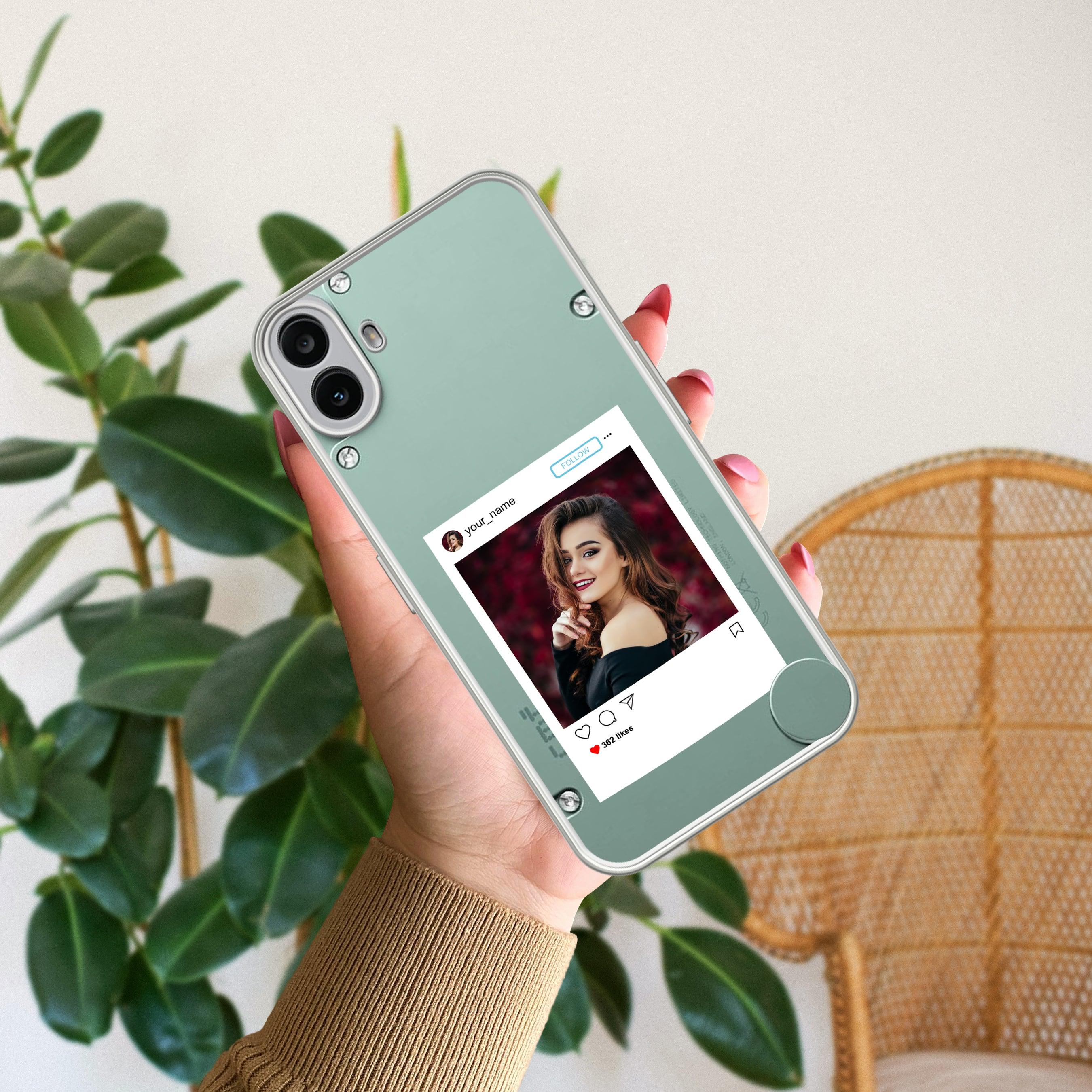 Customize Photo With Name Transparent Silicon Case For Nothing - ShopOnCliQ