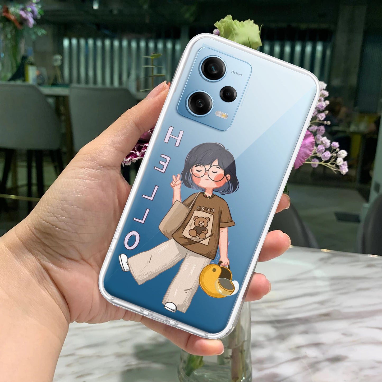 Hello Honey Transparent Silicon Case For Redmi/Xiaomi