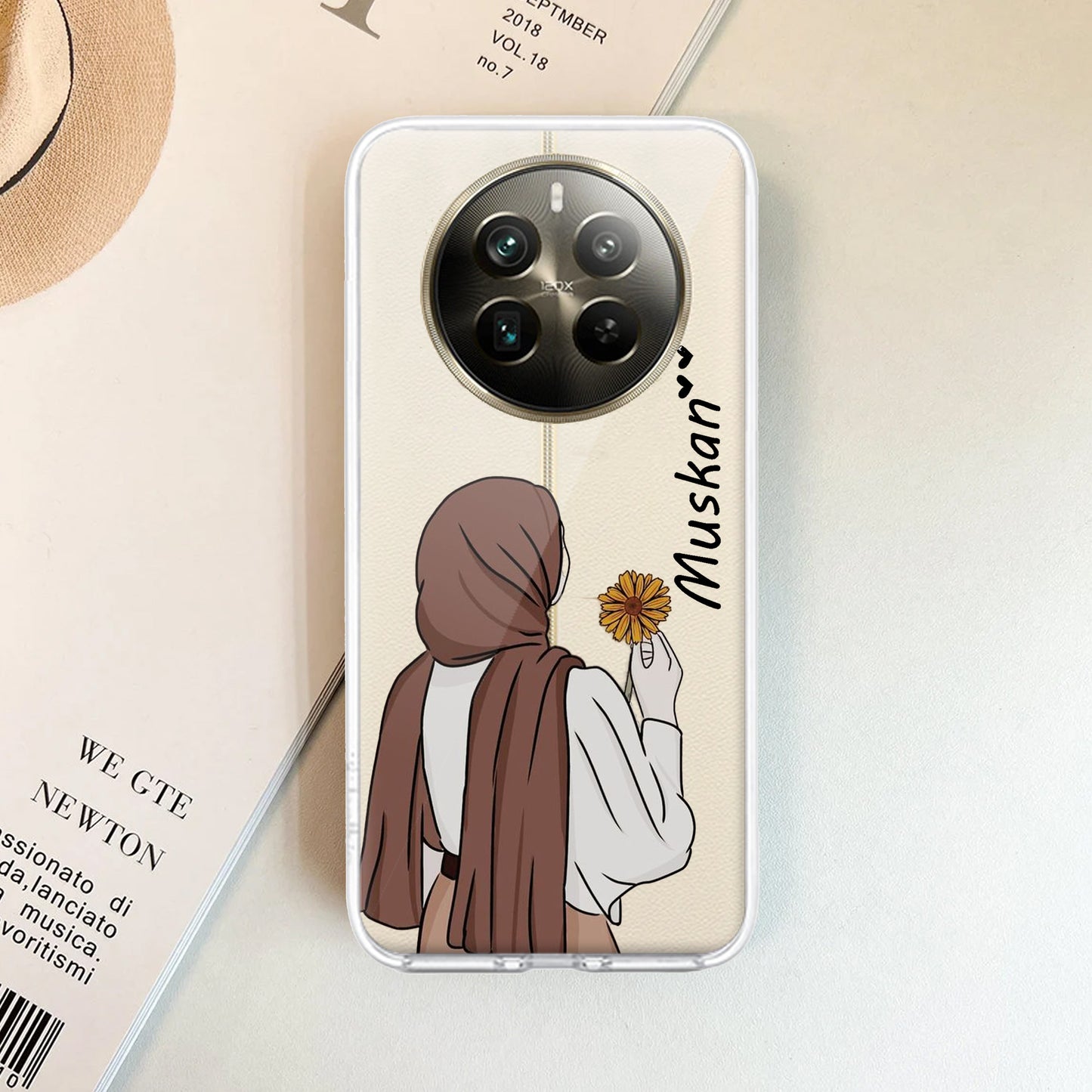 Personalized Hijab Girl Transparent Silicon Case For Realme/Narzo