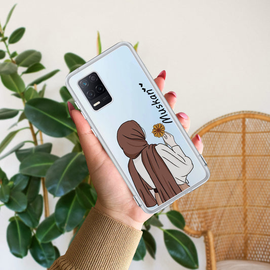 Personalized Hijab Girl Transparent Silicon Case For Realme/Narzo