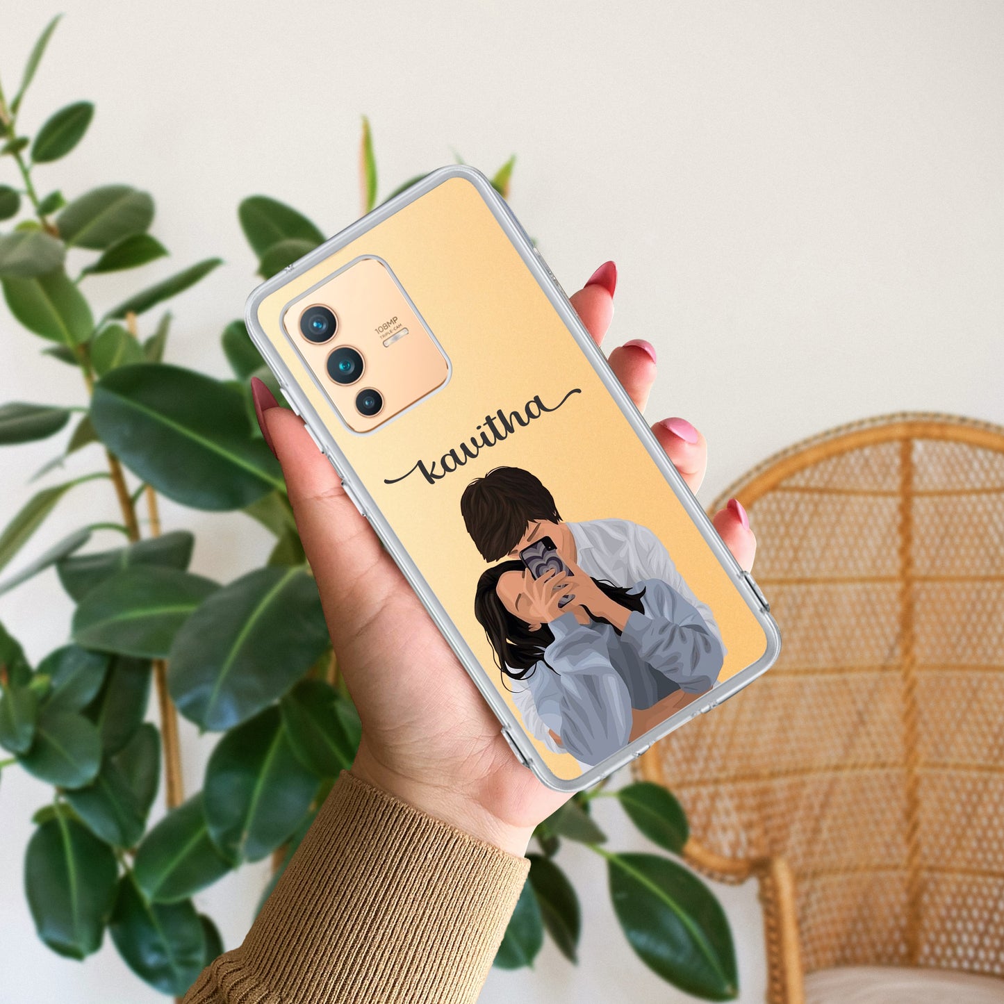 Captured Love Customize Transparent Silicon Case For Vivo