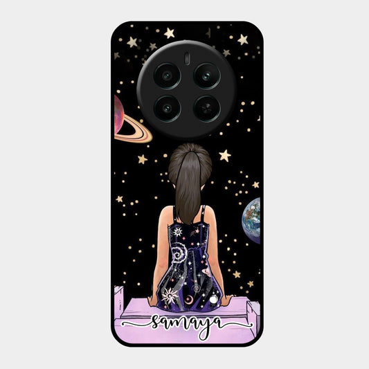Girl In Universe Customised Glossy Metal Case Cover For Realme