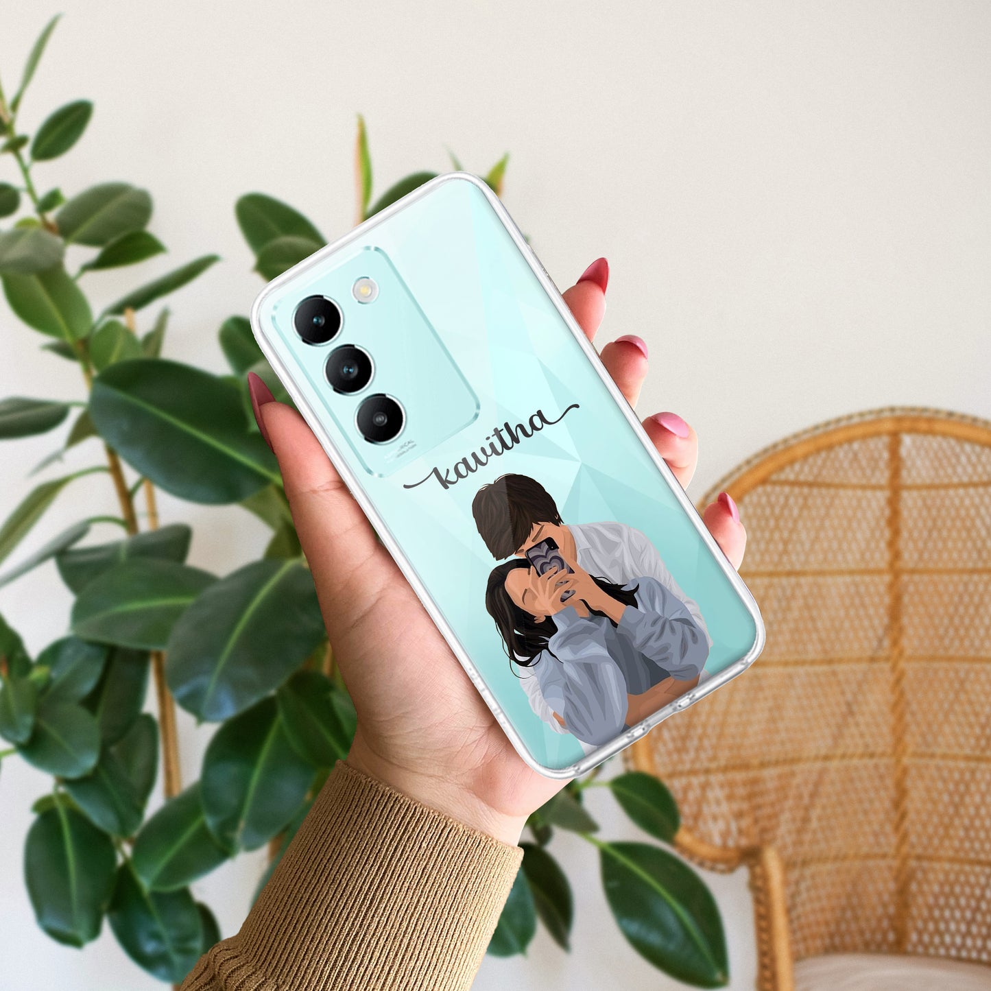 Captured Love Customize Transparent Silicon Case For Vivo