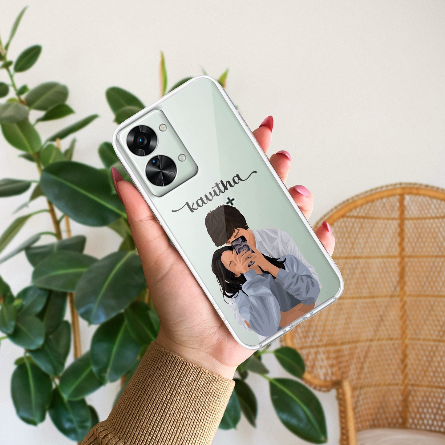 Captured Love Customize Transparent Silicon Case For OnePlus