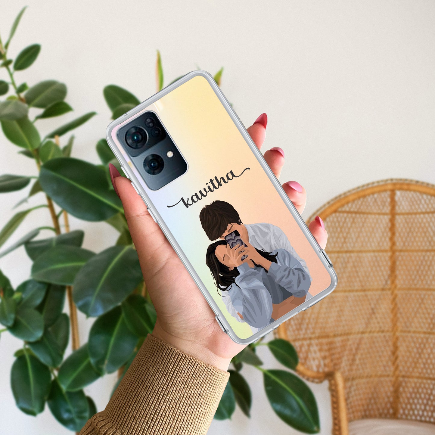 Captured Love Customize Transparent Silicon Case For Oppo