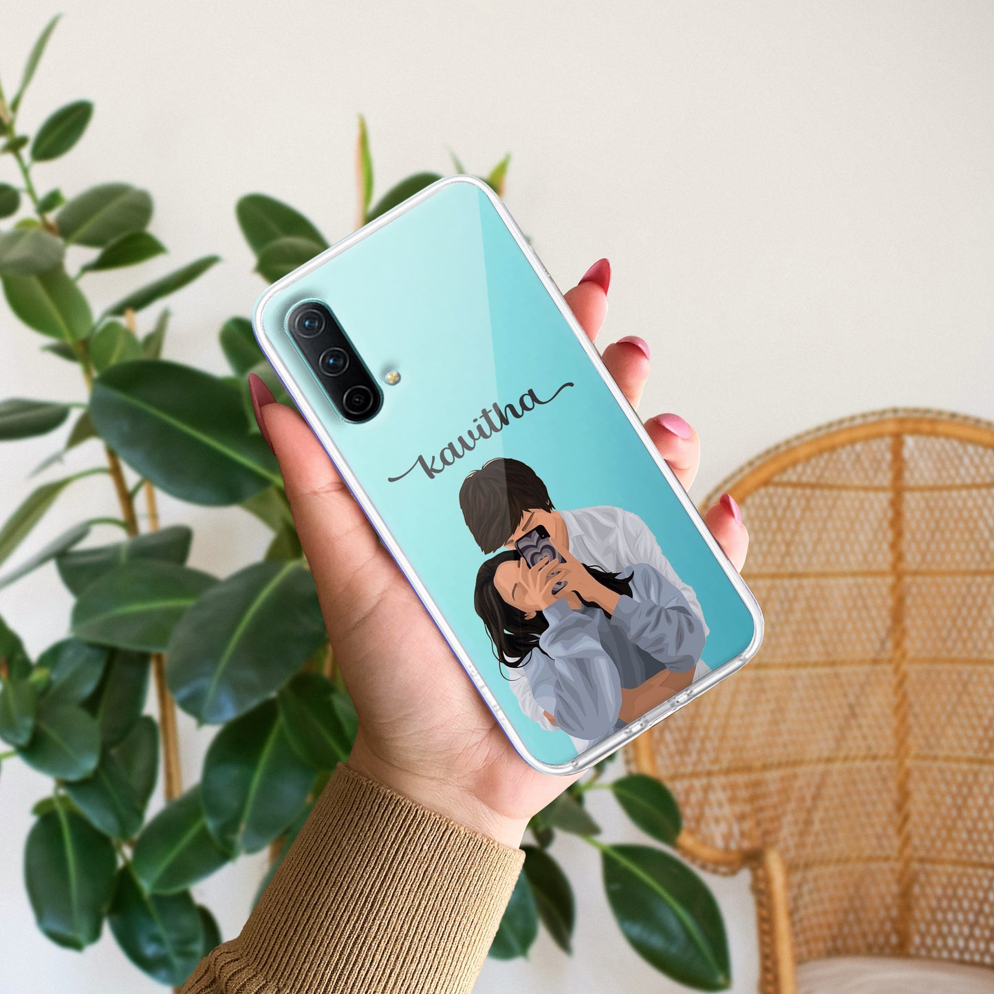 Captured Love Customize Transparent Silicon Case For OnePlus