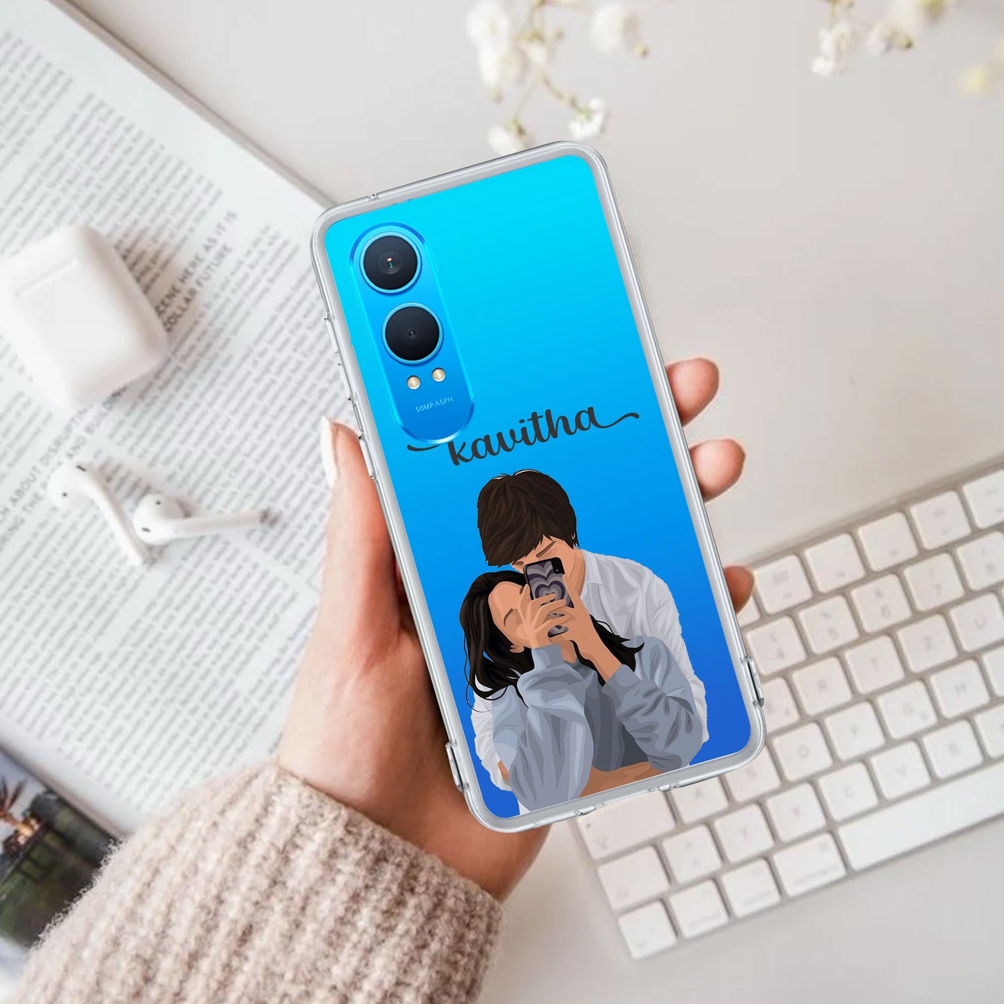 Captured Love Customize Transparent Silicon Case For OnePlus