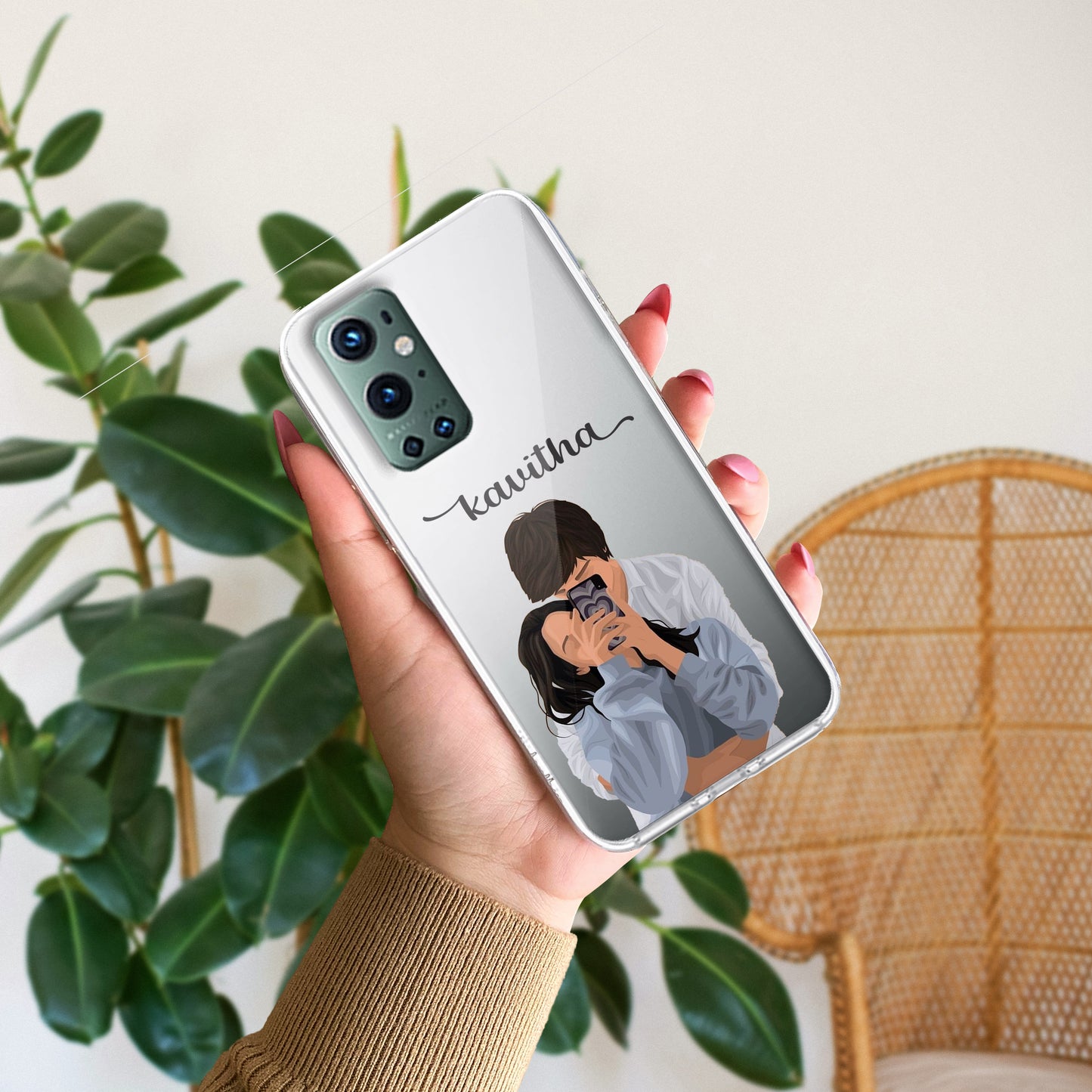 Captured Love Customize Transparent Silicon Case For OnePlus