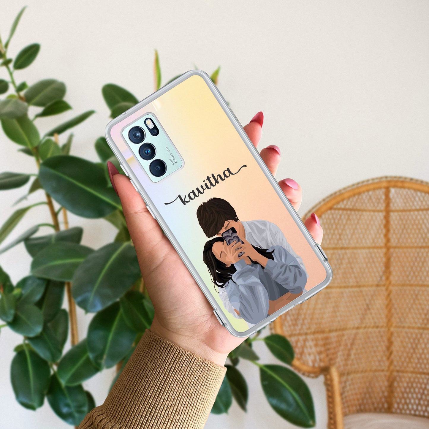 Captured Love Customize Transparent Silicon Case For Oppo