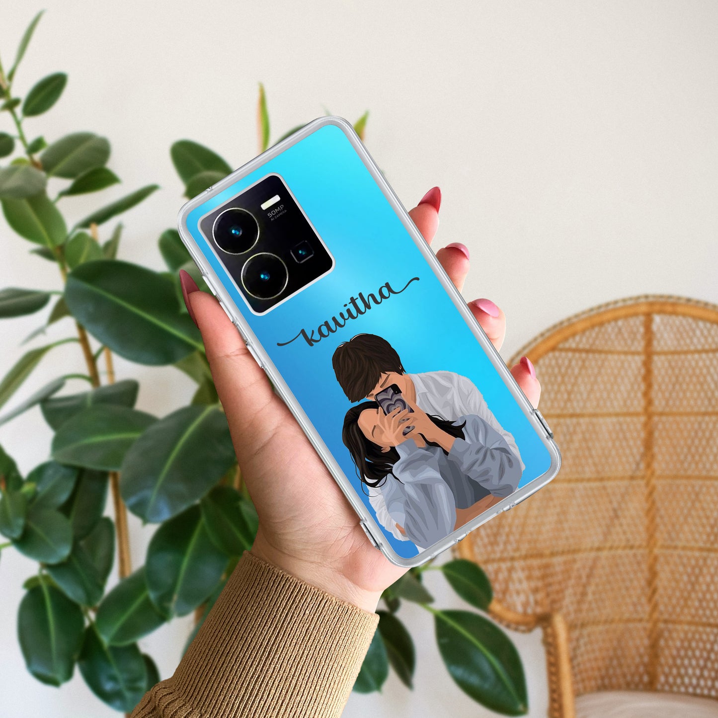 Captured Love Customize Transparent Silicon Case For Vivo