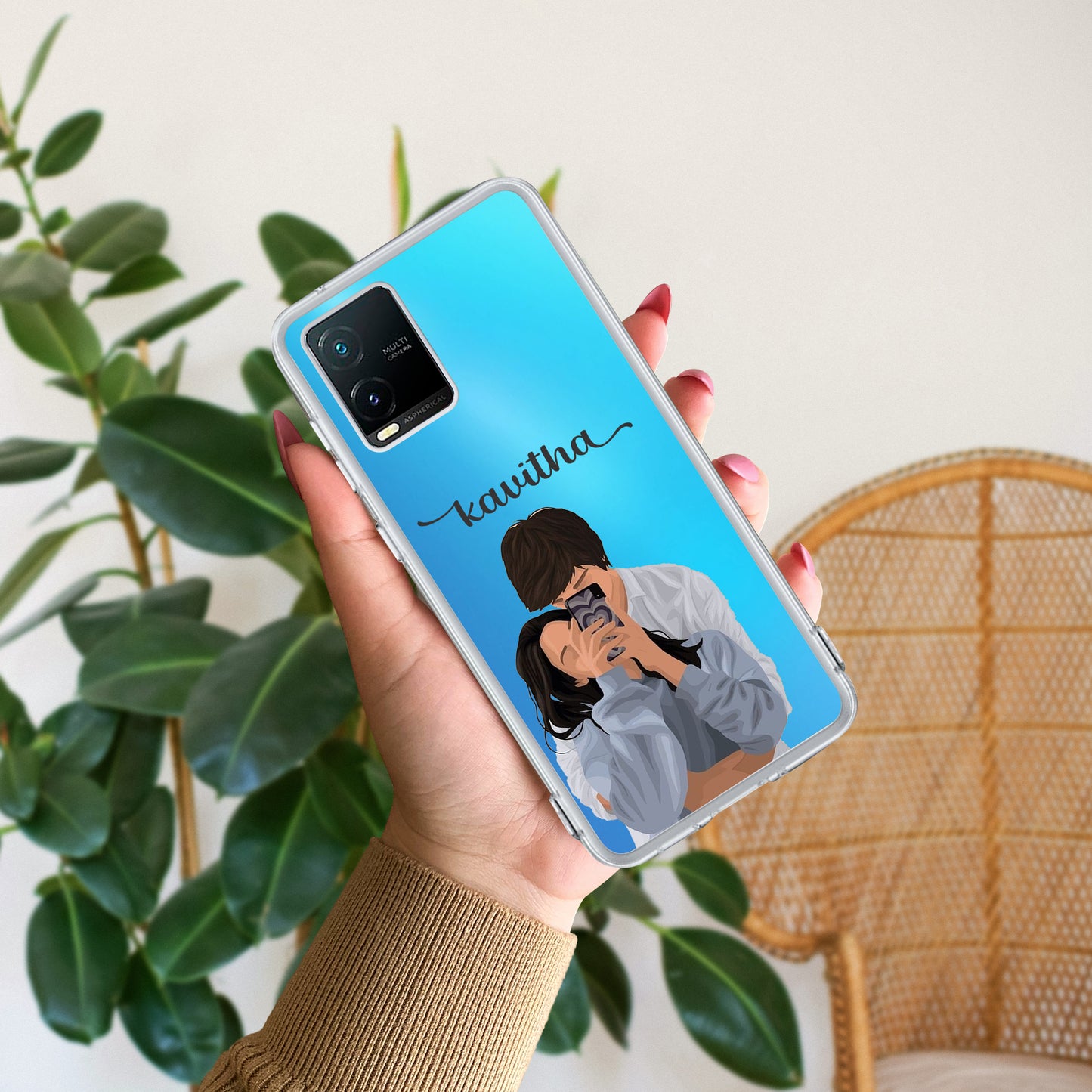 Captured Love Customize Transparent Silicon Case For Vivo