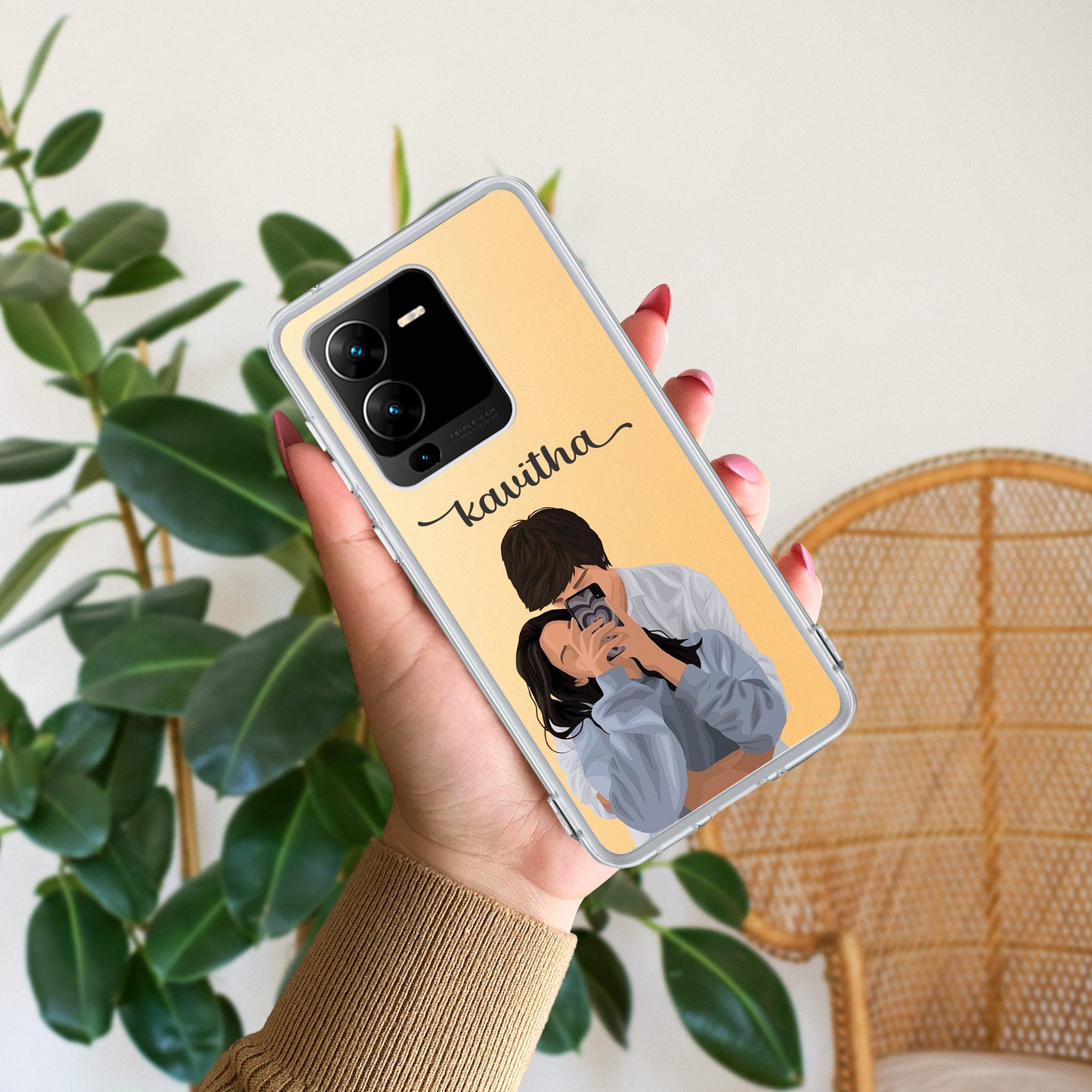 Captured Love Customize Transparent Silicon Case For Vivo