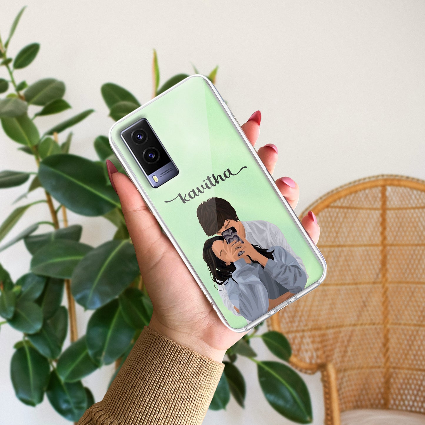 Captured Love Customize Transparent Silicon Case For Vivo