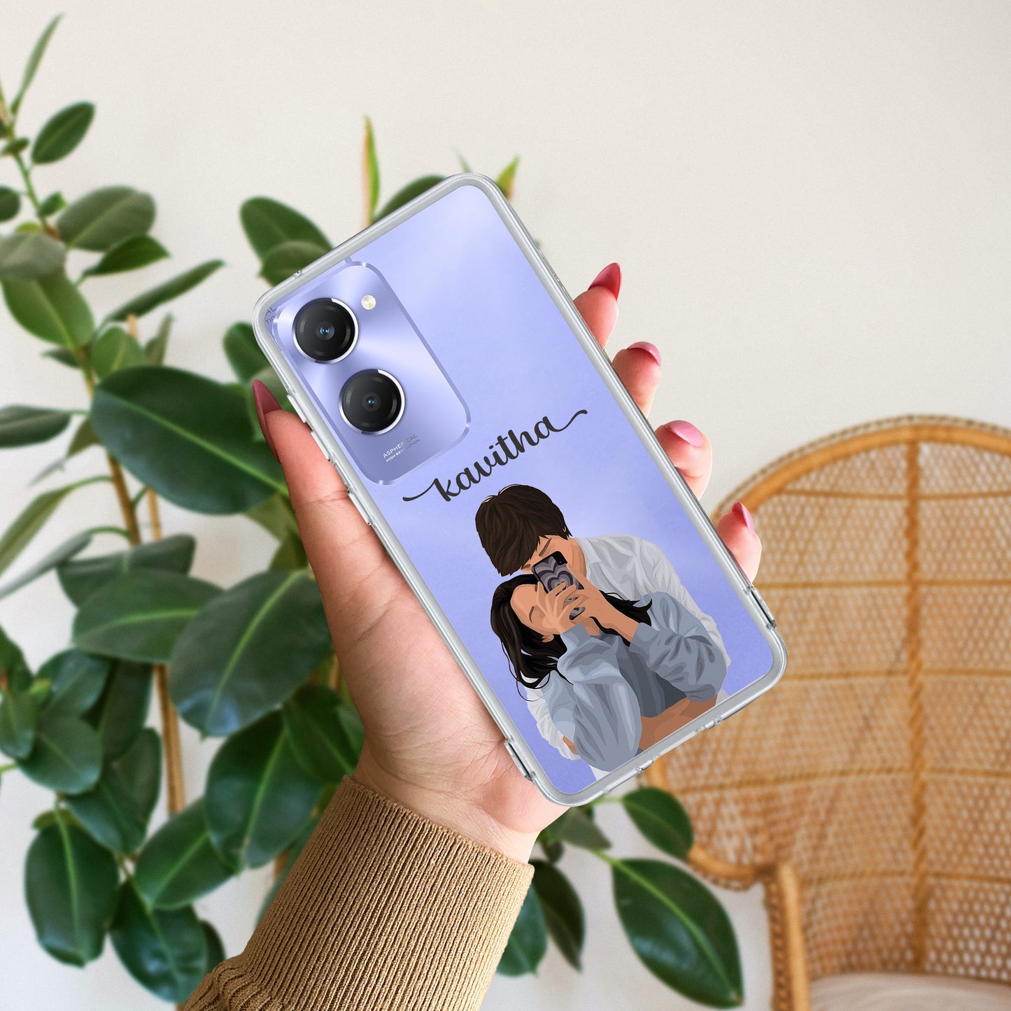 Captured Love Customize Transparent Silicon Case For Vivo