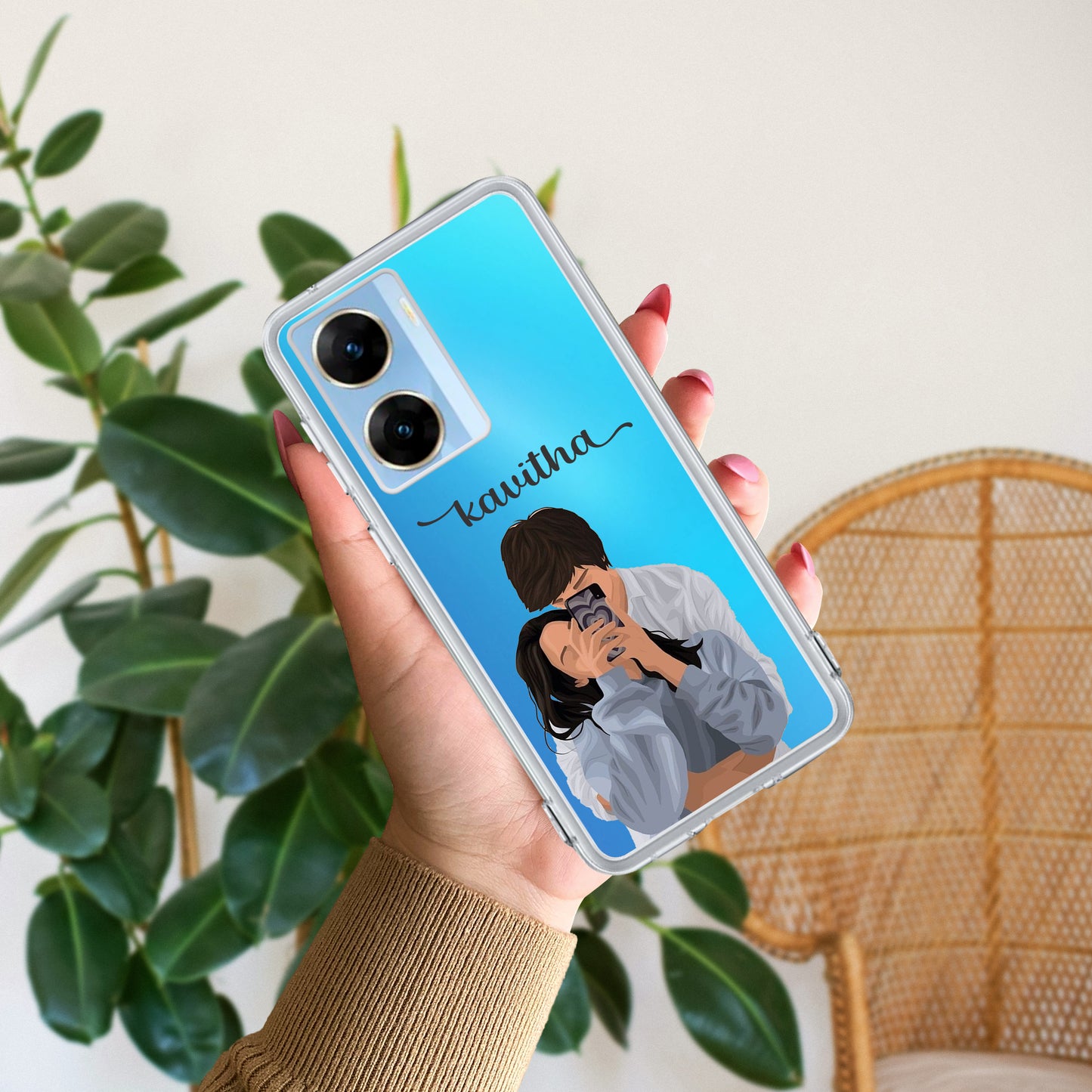 Captured Love Customize Transparent Silicon Case For Vivo