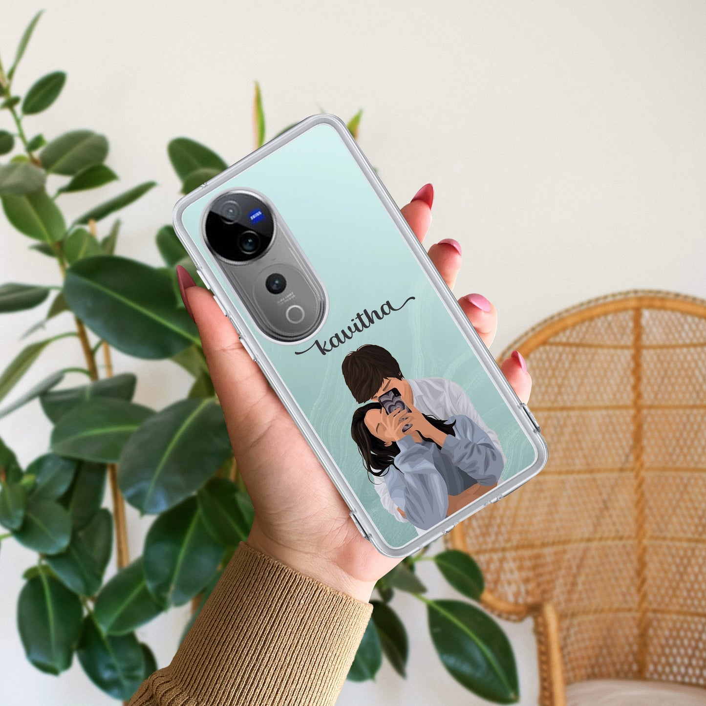 Captured Love Customize Transparent Silicon Case For Vivo