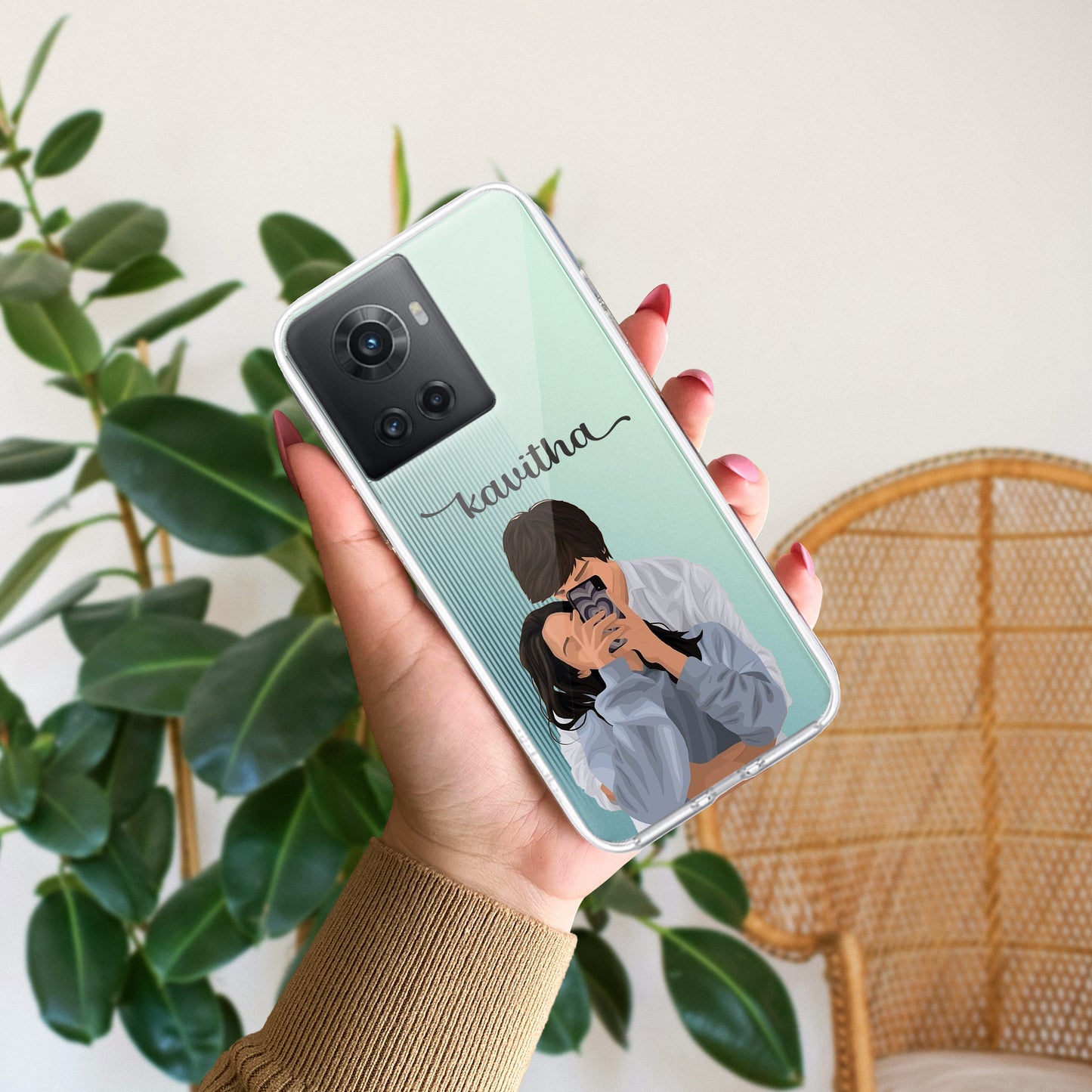 Captured Love Customize Transparent Silicon Case For OnePlus