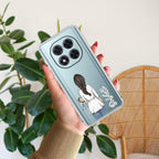 Girl With Hat Customize Transparent Silicon Case For Poco X7 5G