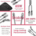 Ether+ Data Cable – 65W Fast Charging & High-Speed Data Transfer - ShopOnCliQ