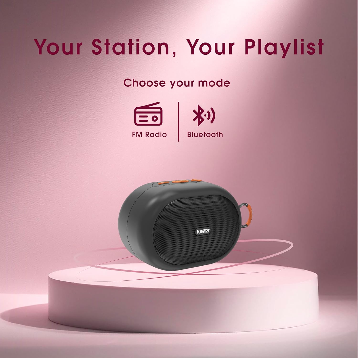 Vibe 8W Portable Bluetooth Speaker | Deep Bass | 8H Playtime - ShopOnCliQ