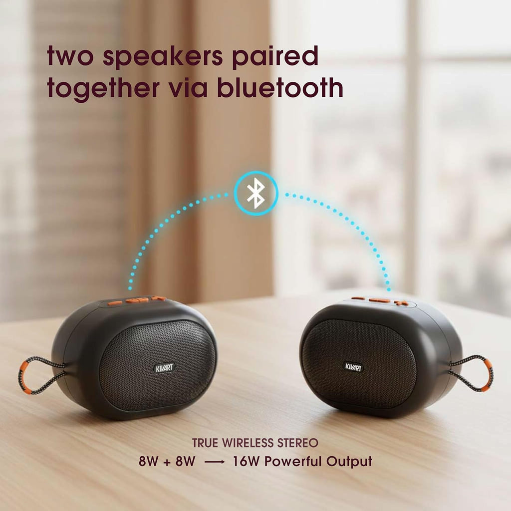 Vibe 8W Portable Bluetooth Speaker | Deep Bass | 8H Playtime - ShopOnCliQ