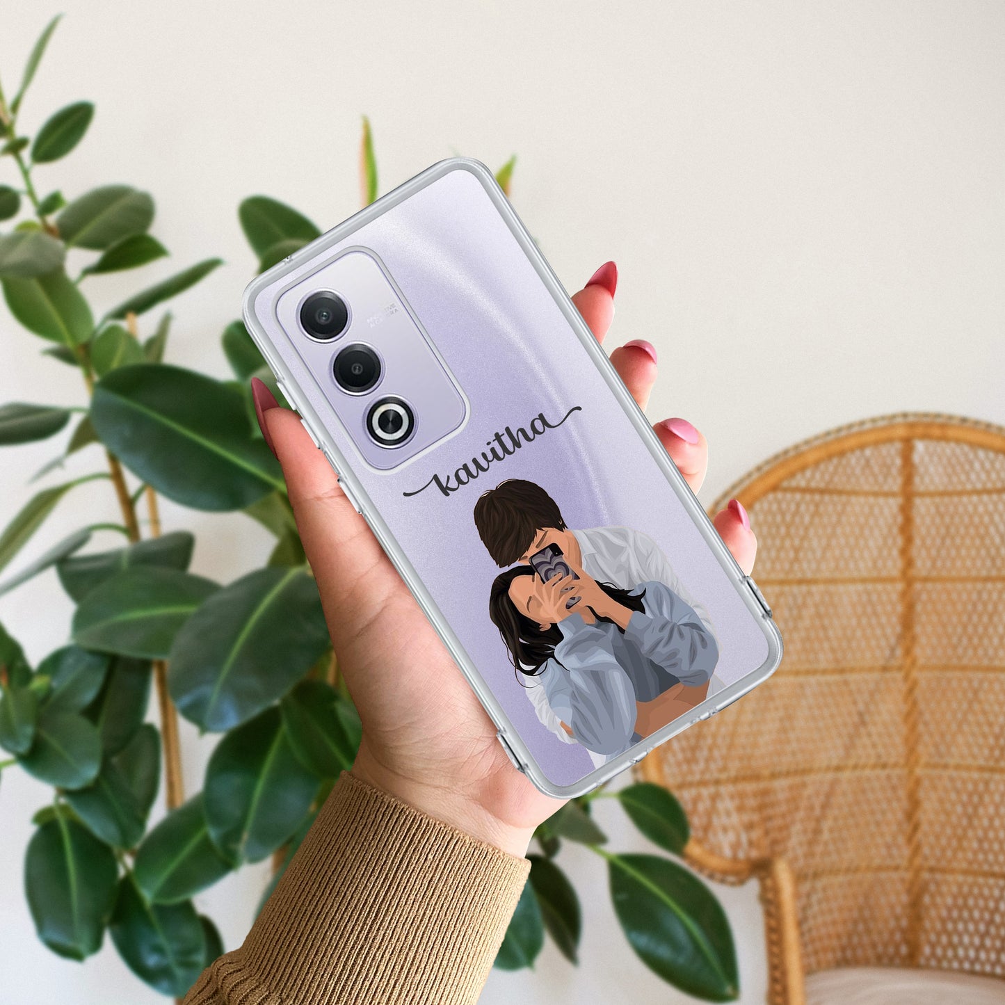 Captured Love Customize Transparent Silicon Case For Oppo