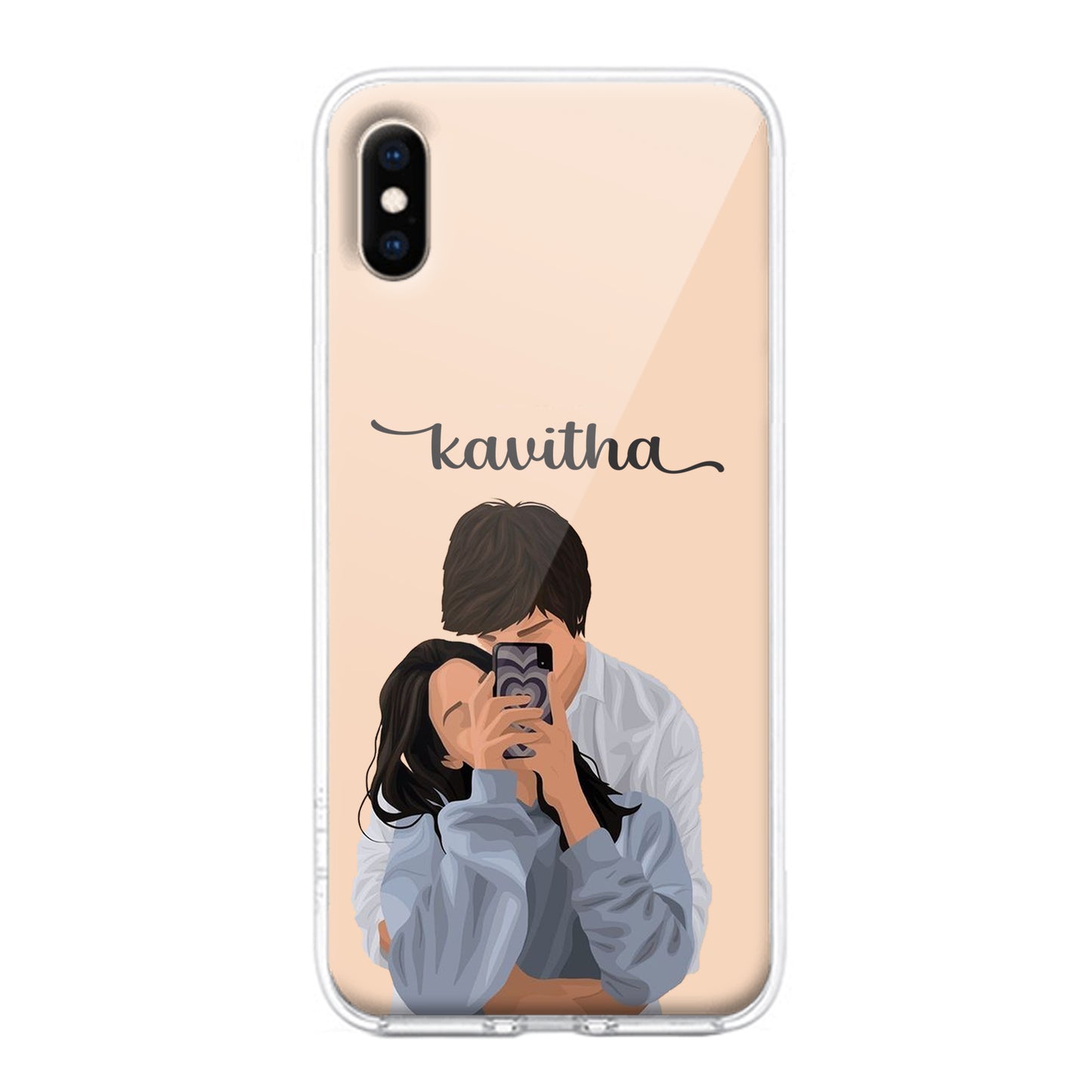 Captured Love Customize Transparent Silicon Case For iPhone