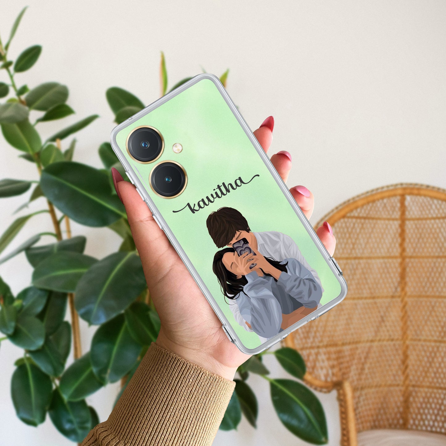 Captured Love Customize Transparent Silicon Case For Vivo