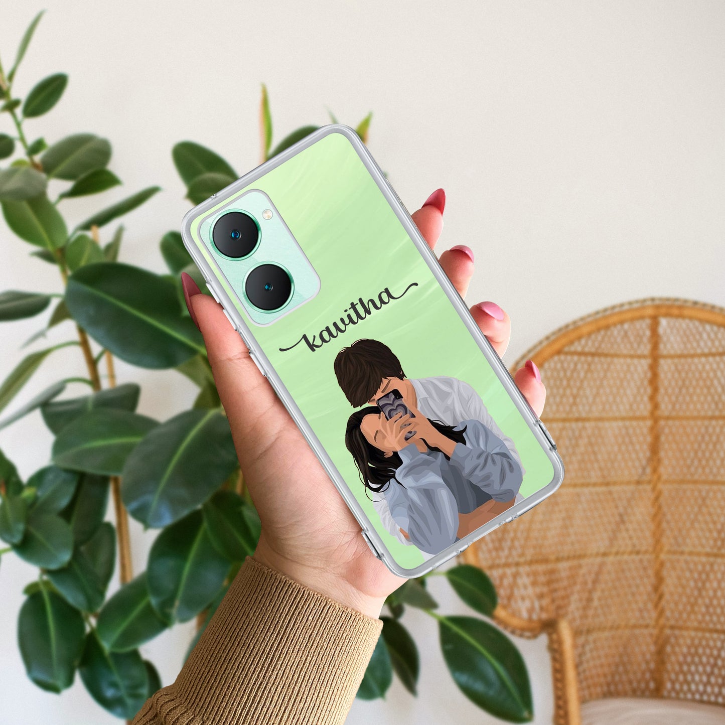 Captured Love Customize Transparent Silicon Case For Vivo