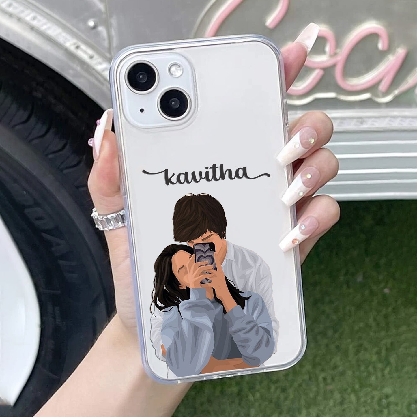 Captured Love Customize Transparent Silicon Case For iPhone