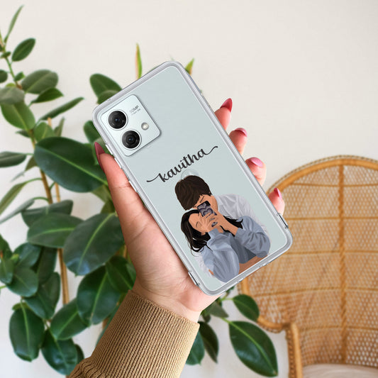 Captured Love Customize Transparent Silicon Case For Motorola