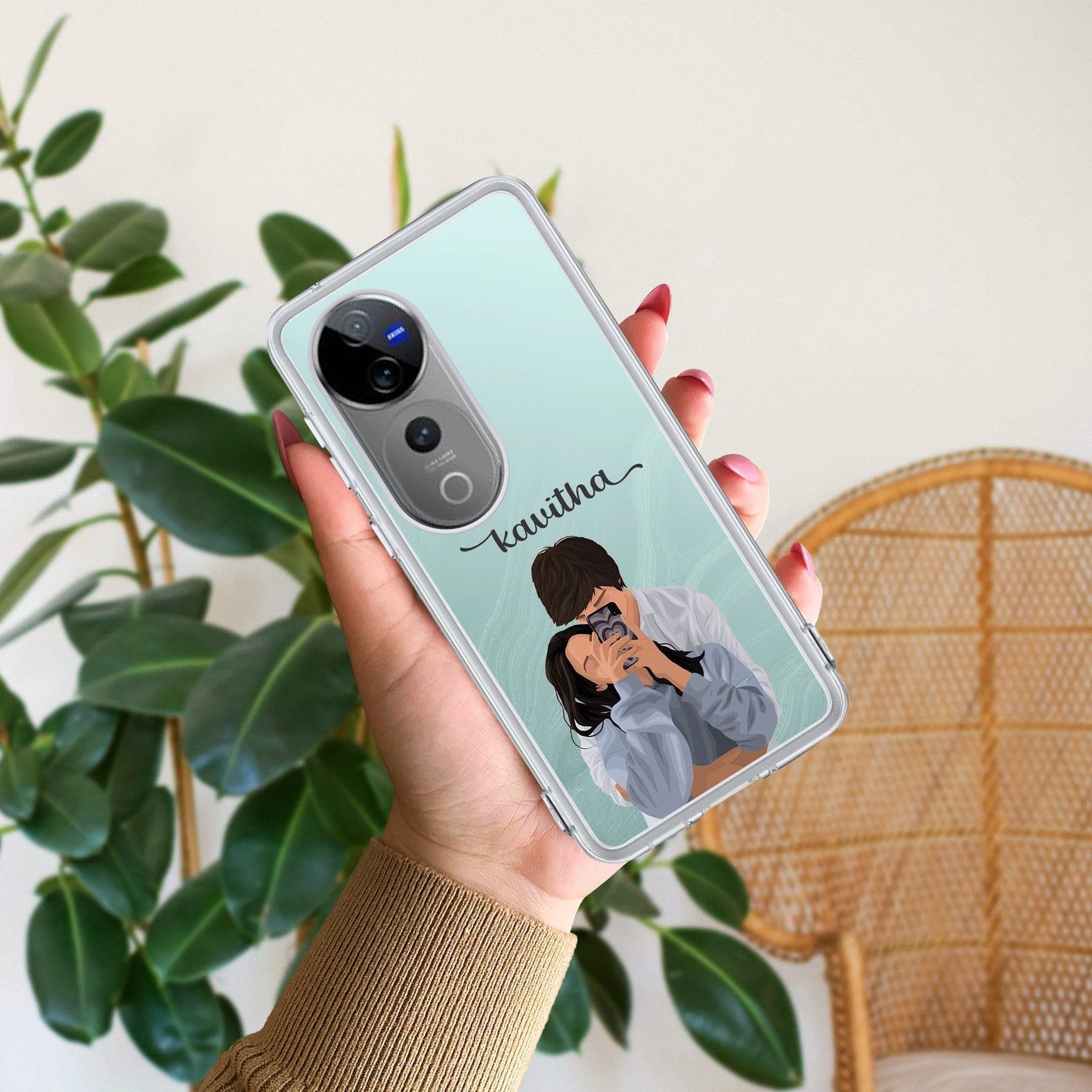 Captured Love Customize Transparent Silicon Case For Vivo