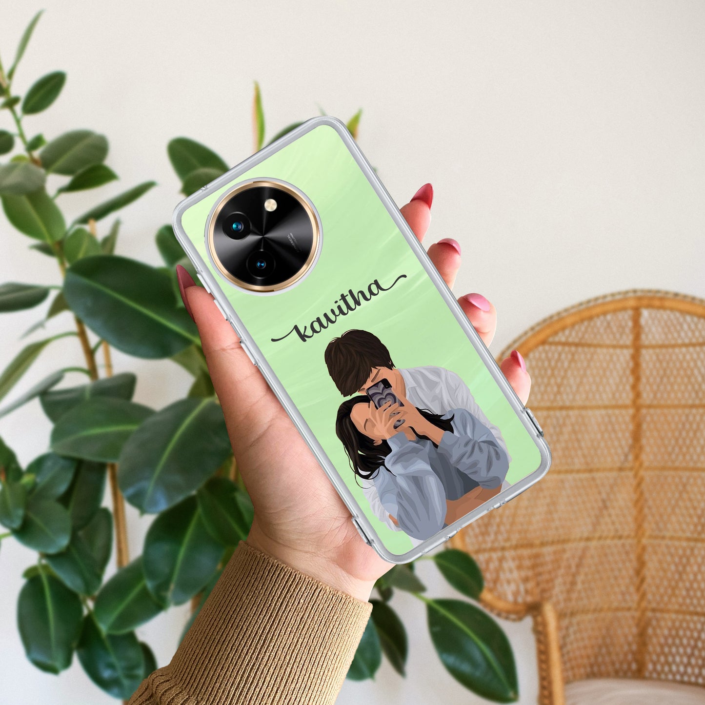 Captured Love Customize Transparent Silicon Case For Vivo