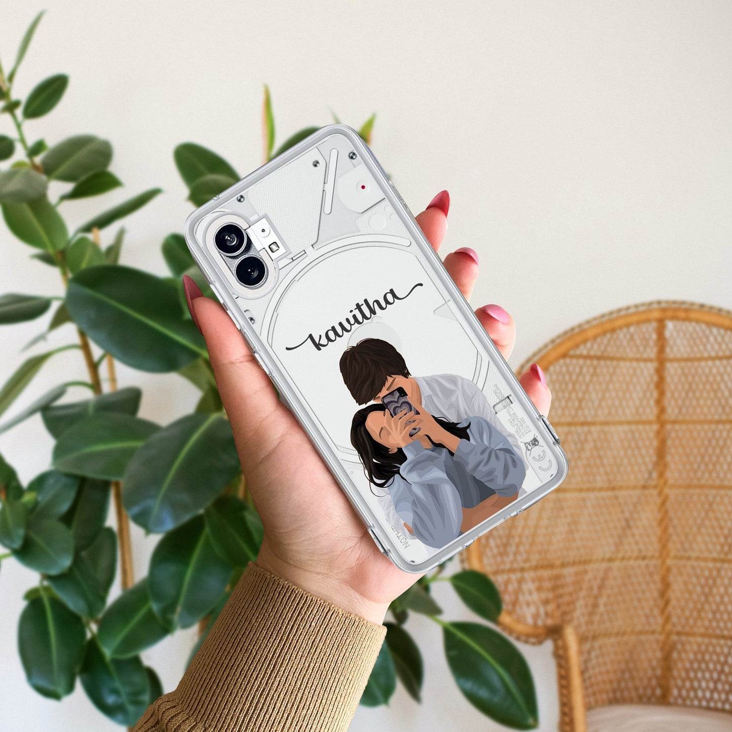 Captured Love Customize Transparent Silicon Case For Nothing