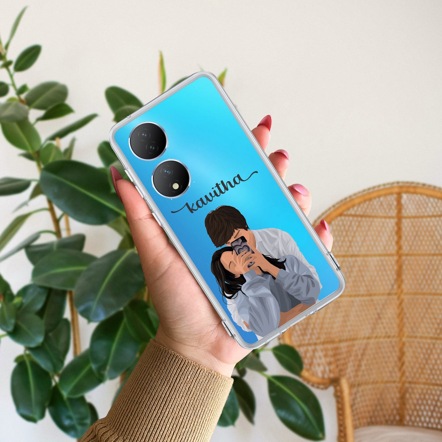 Captured Love Customize Transparent Silicon Case For Vivo