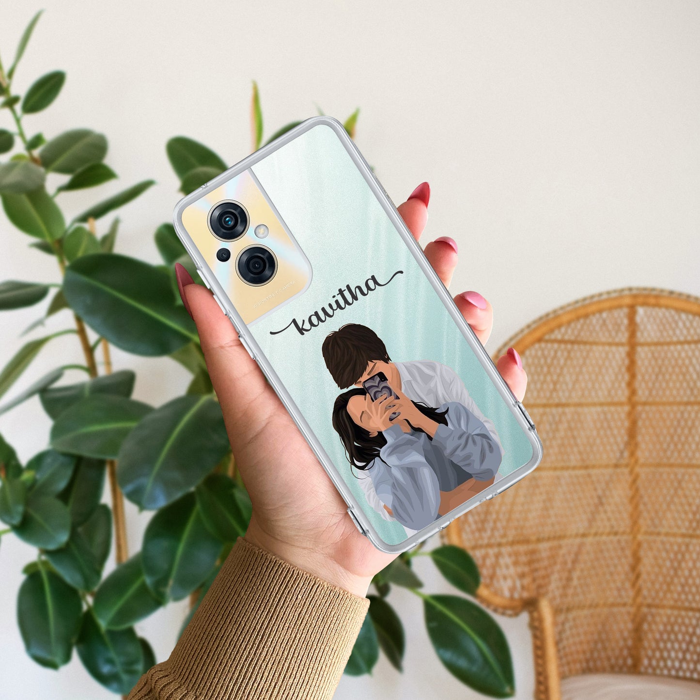 Captured Love Customize Transparent Silicon Case For Oppo