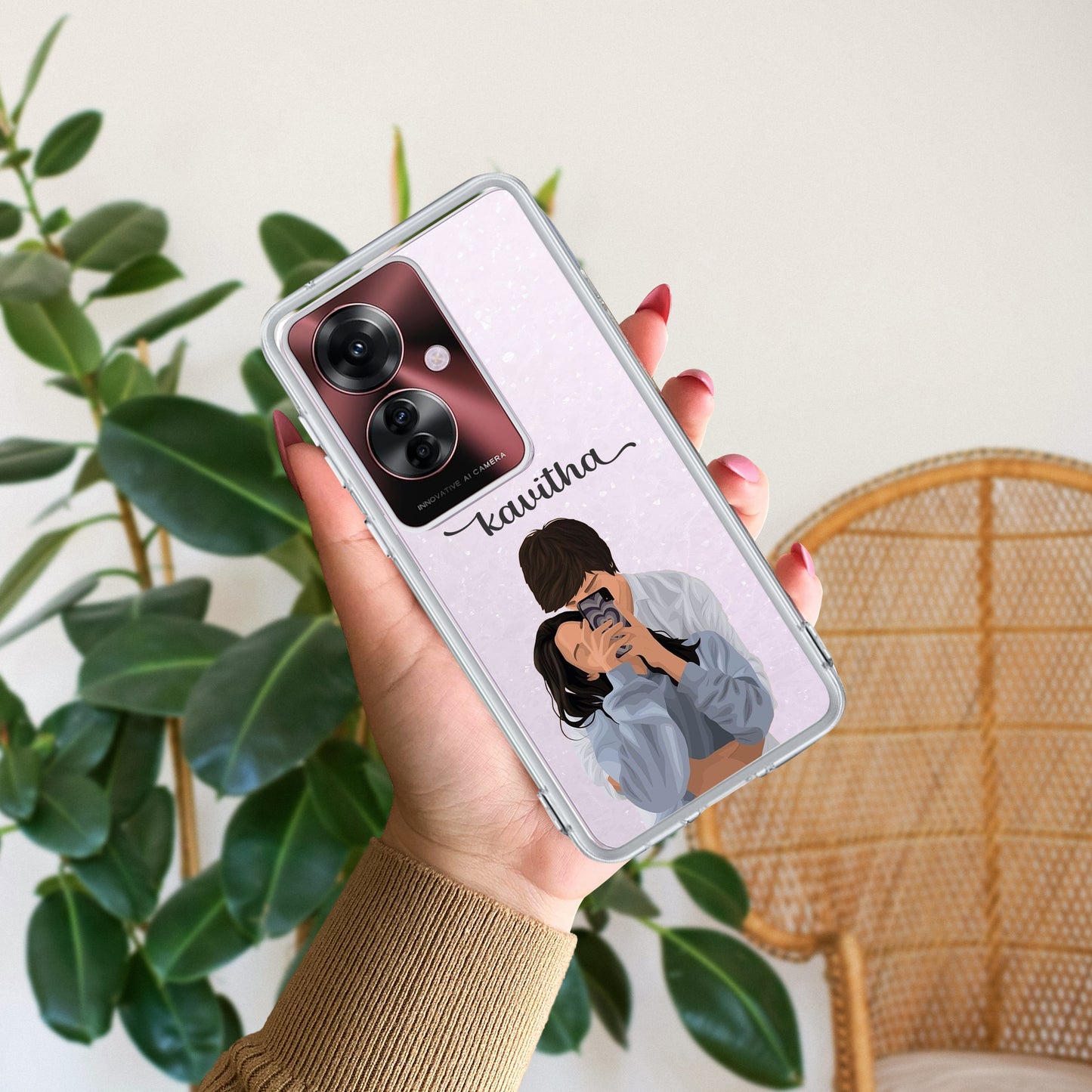 Captured Love Customize Transparent Silicon Case For Oppo