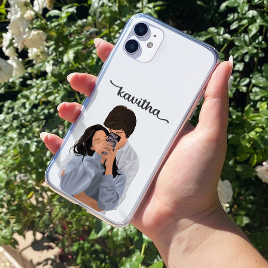 Captured Love Customize Transparent Silicon Case For iPhone