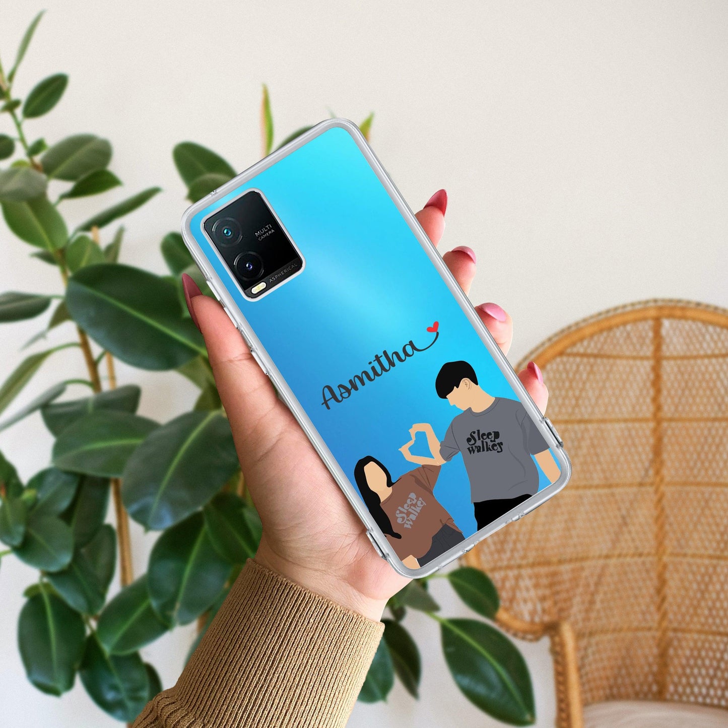 Dreamy Duo Customize Transparent Silicon Case For Vivo