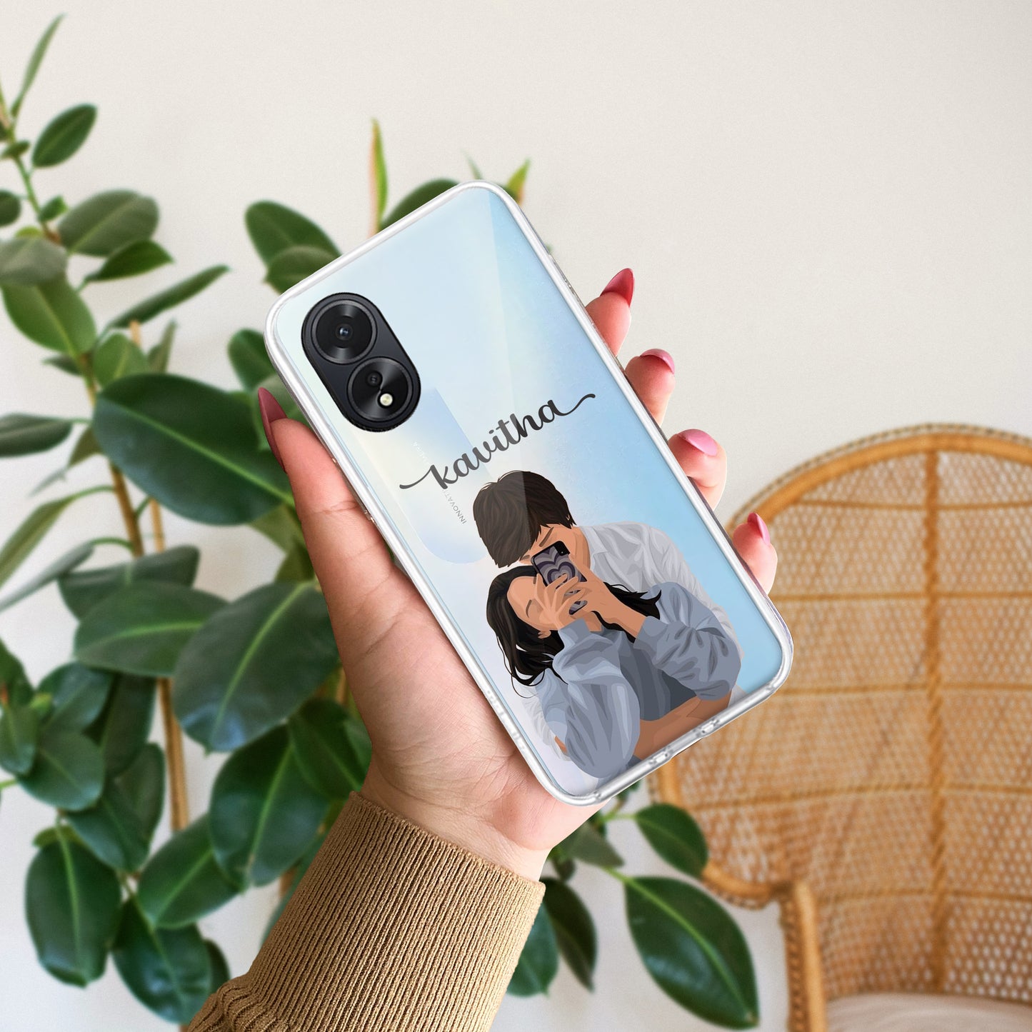 Captured Love Customize Transparent Silicon Case For Oppo