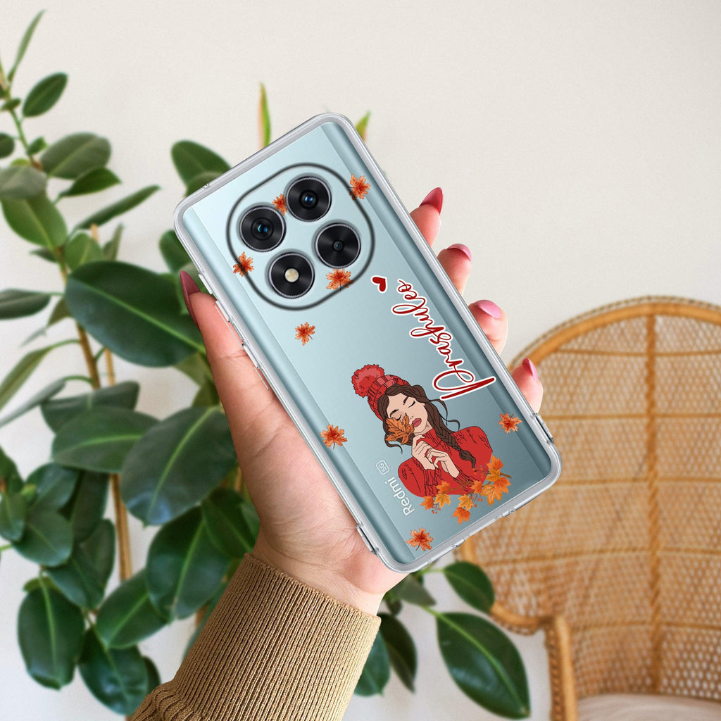 Daisy Flower Customize Transparent Silicon Case For Redmi 13 5G
