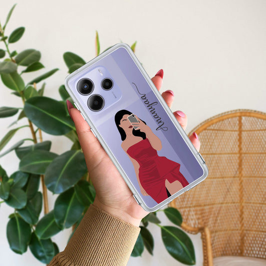 Scarlet Selfie Customize Transparent Silicon Case For Redmi/Xiaomi