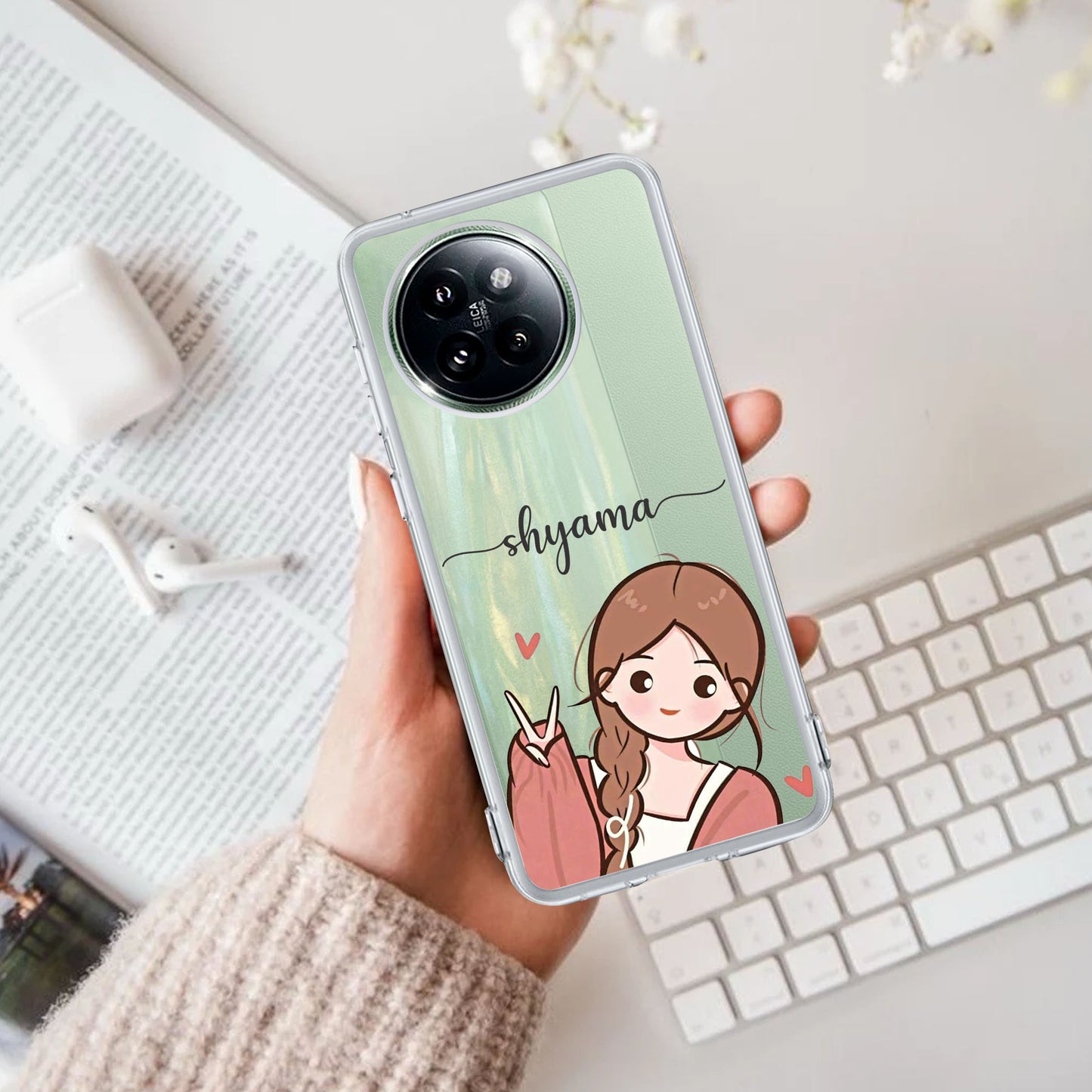 Cute Charm Customize Transparent Silicon Case For Redmi/Xiaomi