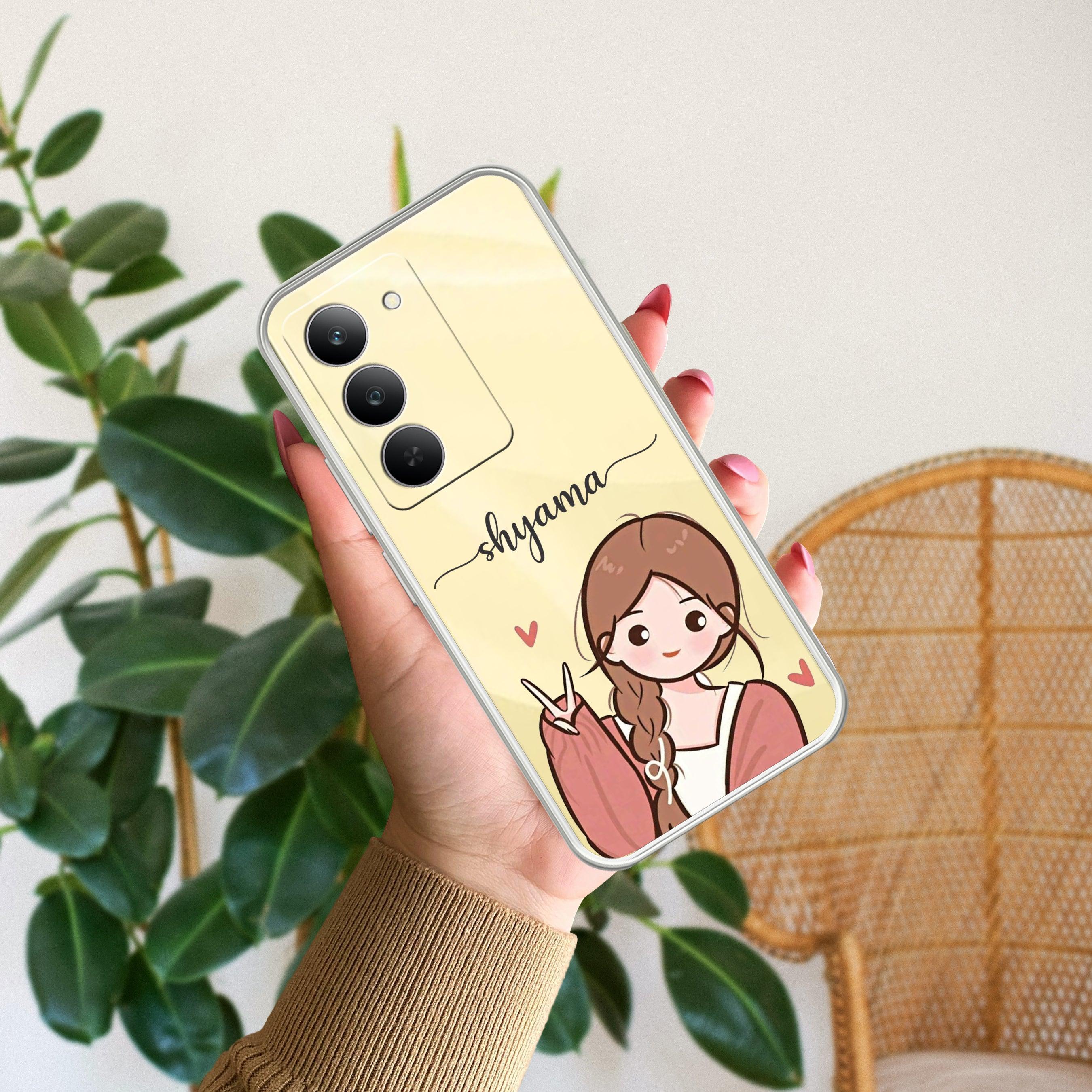 Cute Charm Customize Transparent Silicon Case For Realme 14x 5G