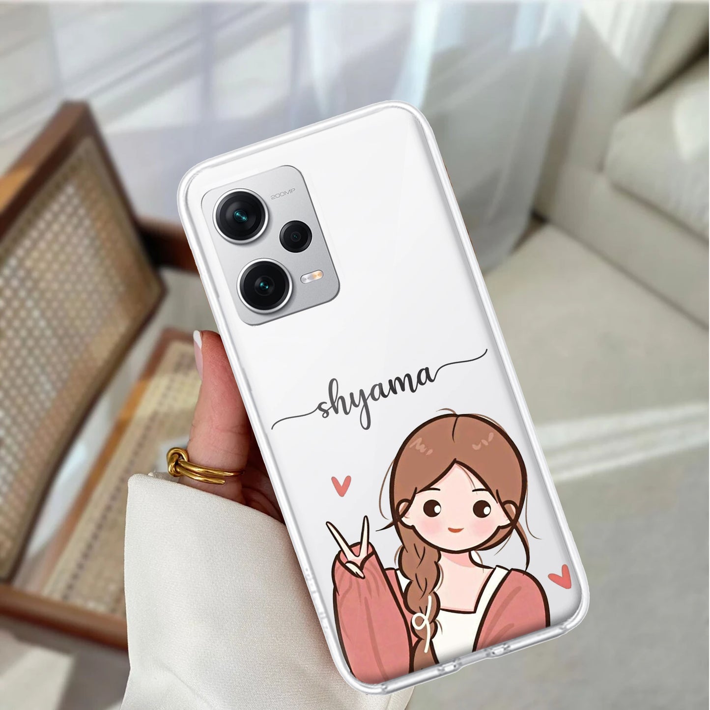 Cute Charm Customize Transparent Silicon Case For Redmi/Xiaomi