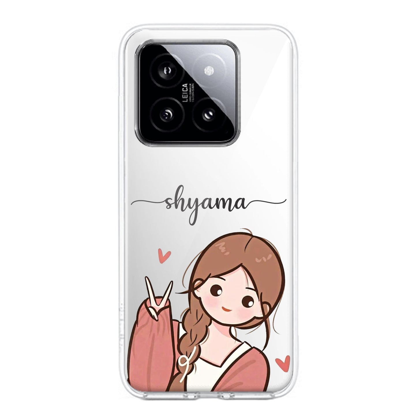 Cute Charm Customize Transparent Silicon Case For Redmi/Xiaomi